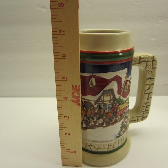 Vintage 1998 Budweiser Holiday Stein Grant’s Farm Holiday - Picture 15 of 16